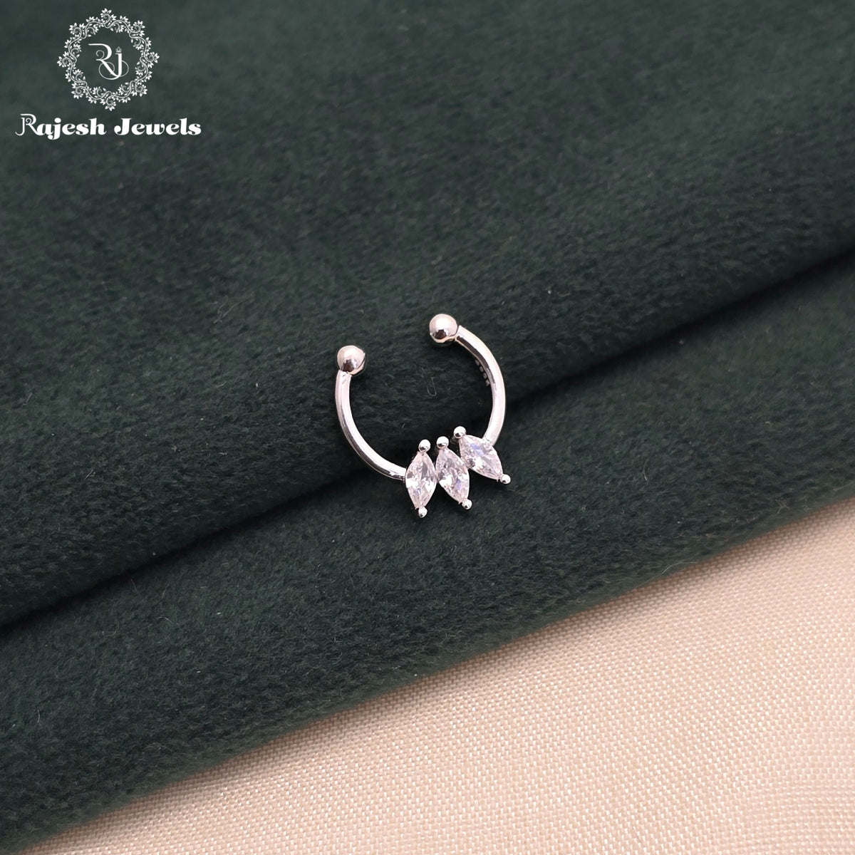 Triple Stoned Cz Septum Nosepin