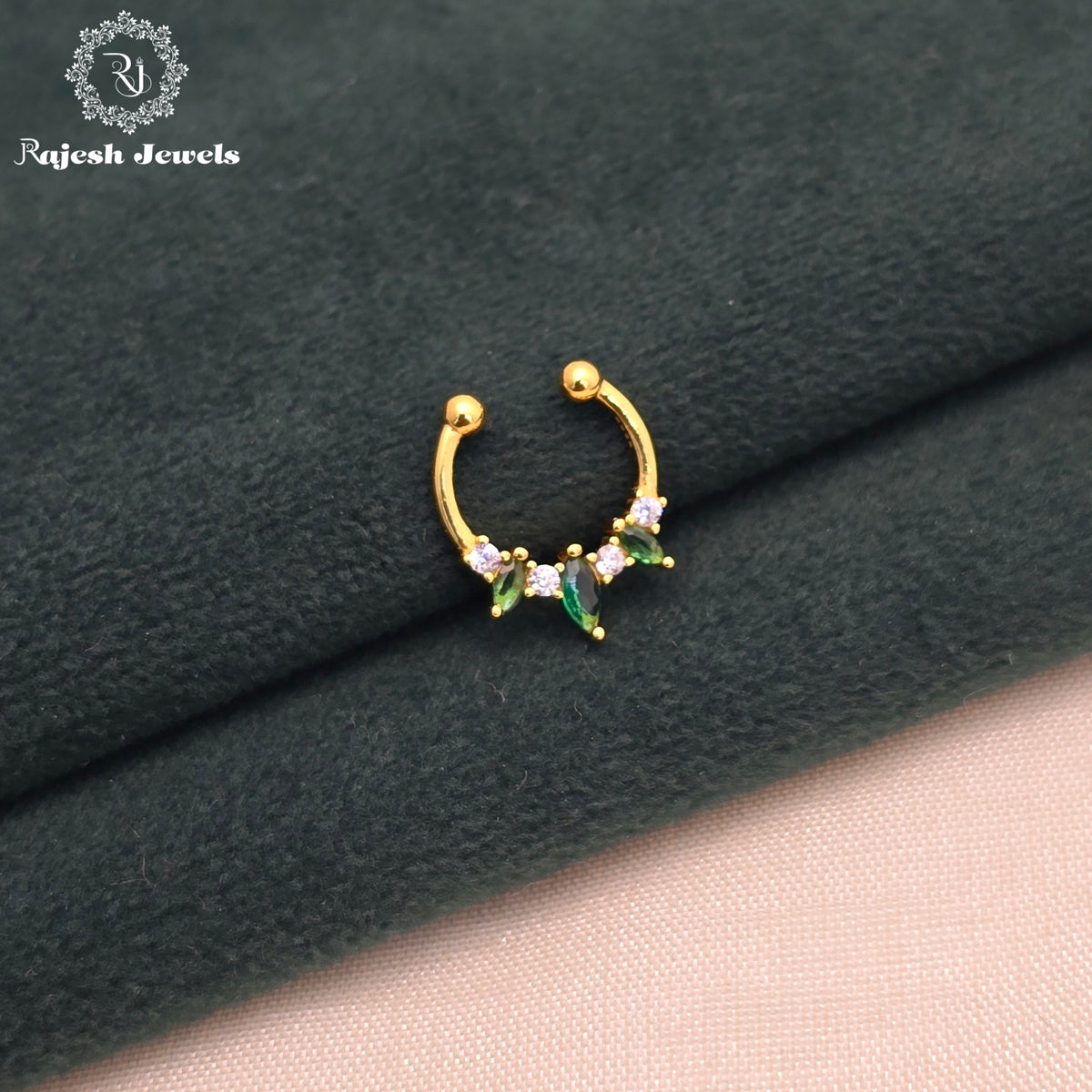 Glorified Green Septum Nose Pin