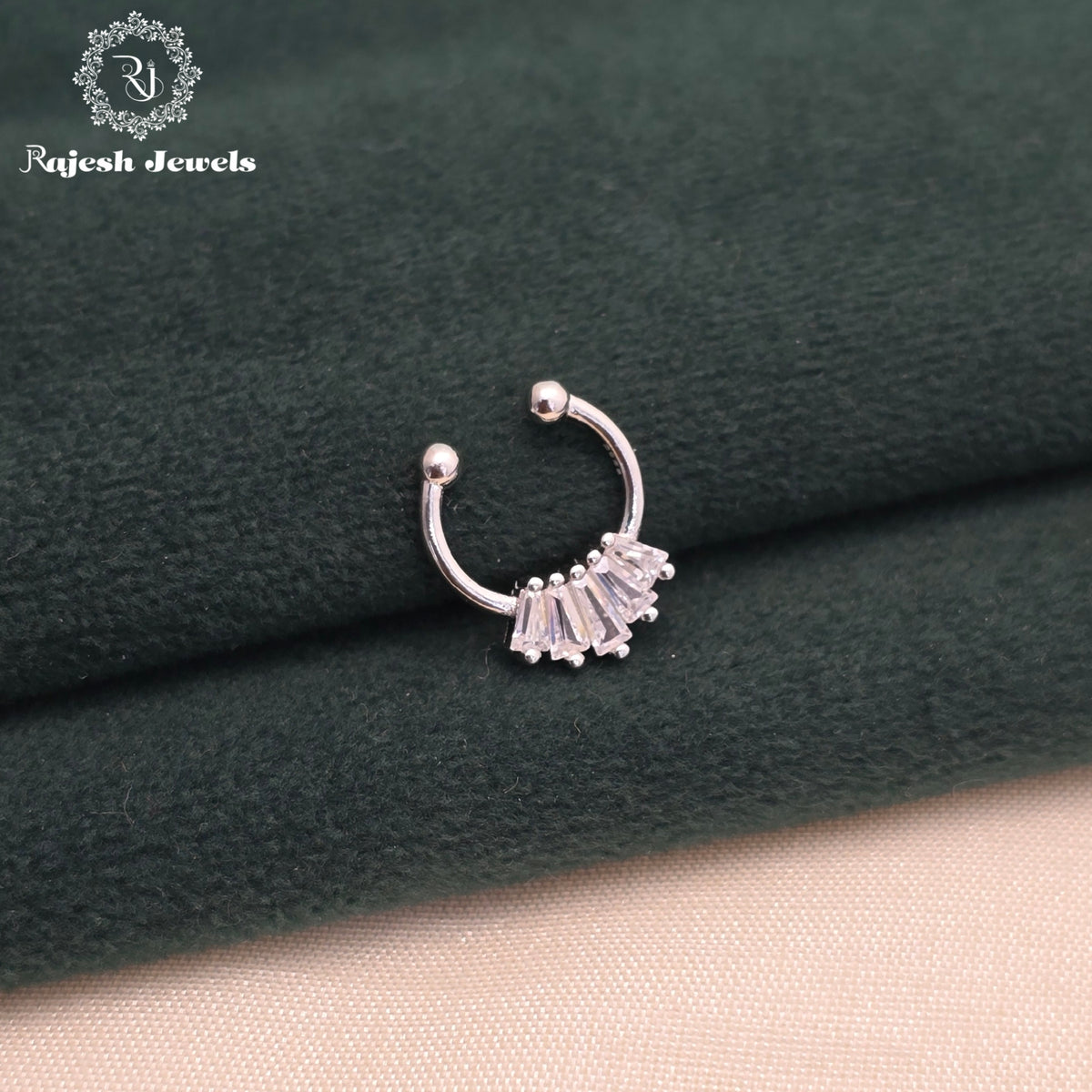 Vibrant Cz Septum Nose Pin