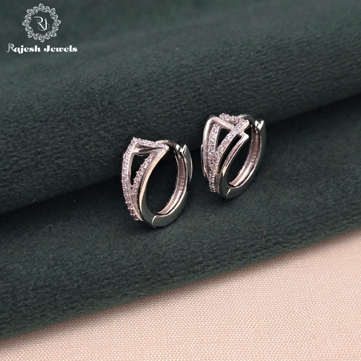 Fabulous Cz Hoop Earrings