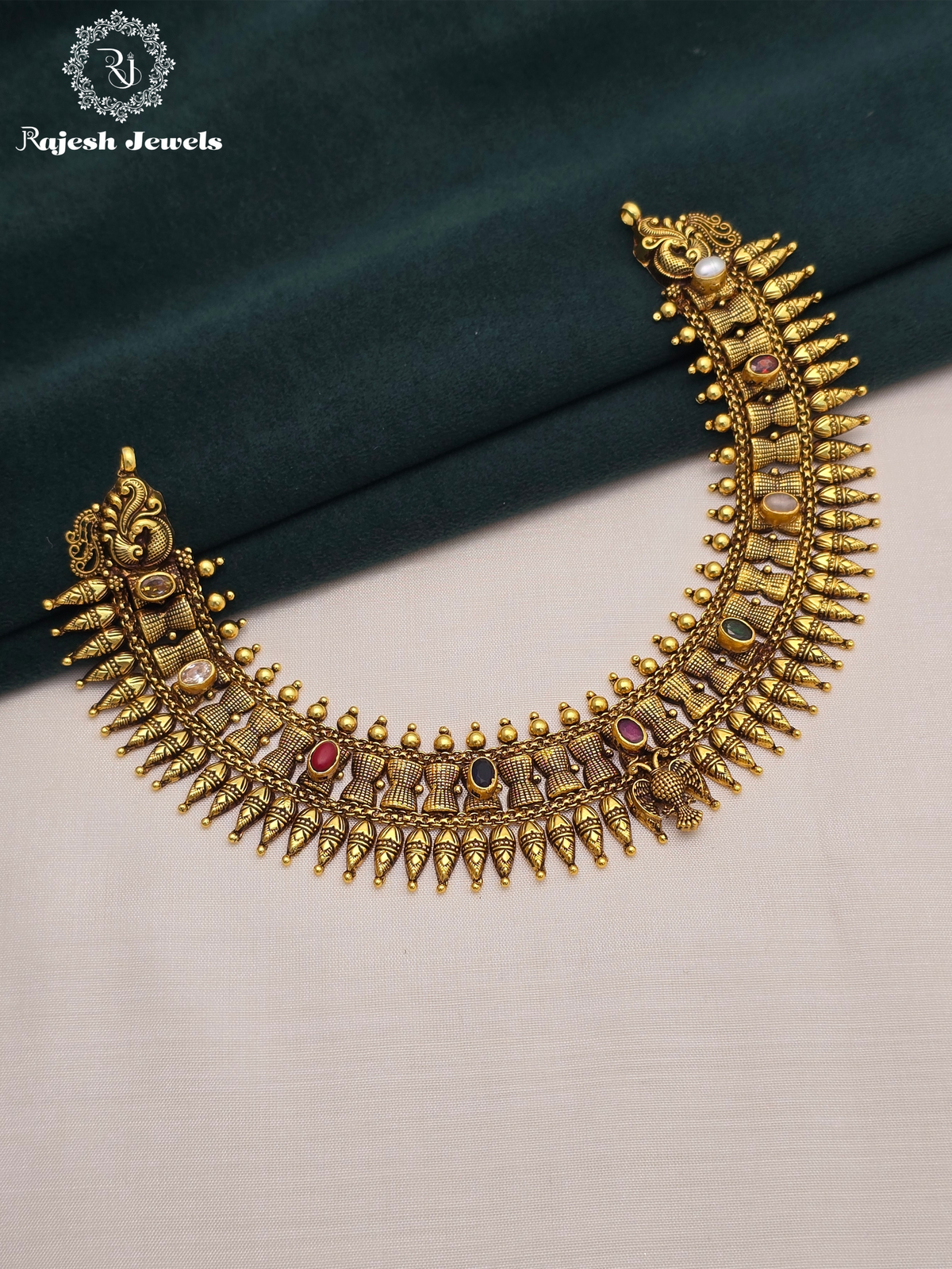 Navrathan Gold Plated Necklace