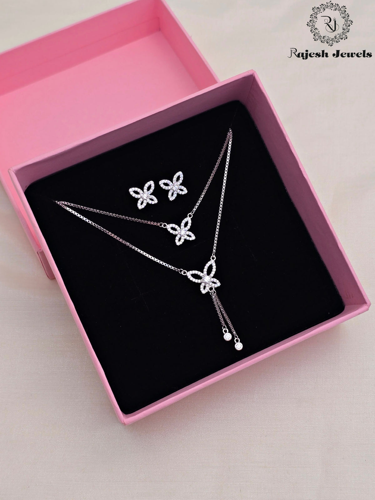 Wonderful Butterfly Cz Necklace