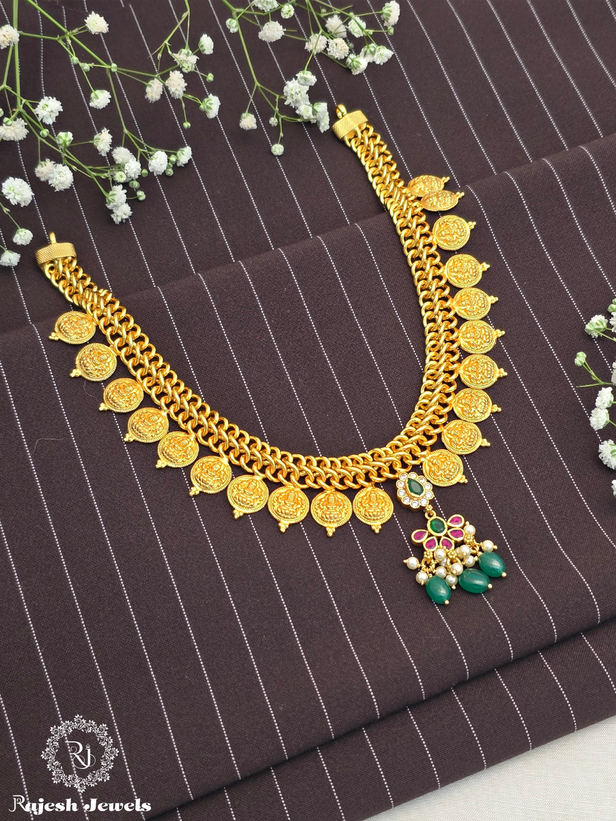 Classy Kasu Lakshmi Jalebi Necklace