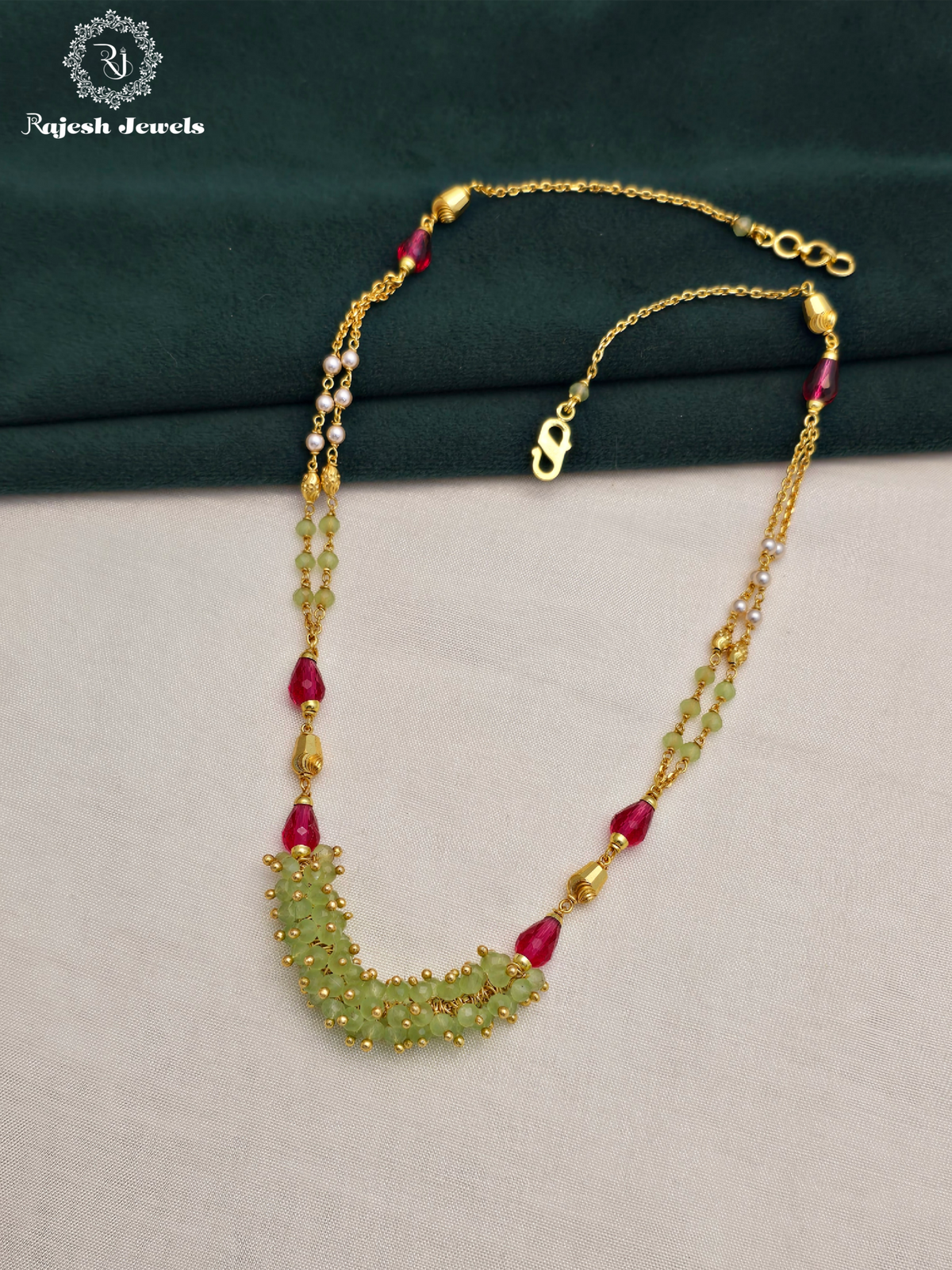 Alluring Peridot Gold Plated Necklace