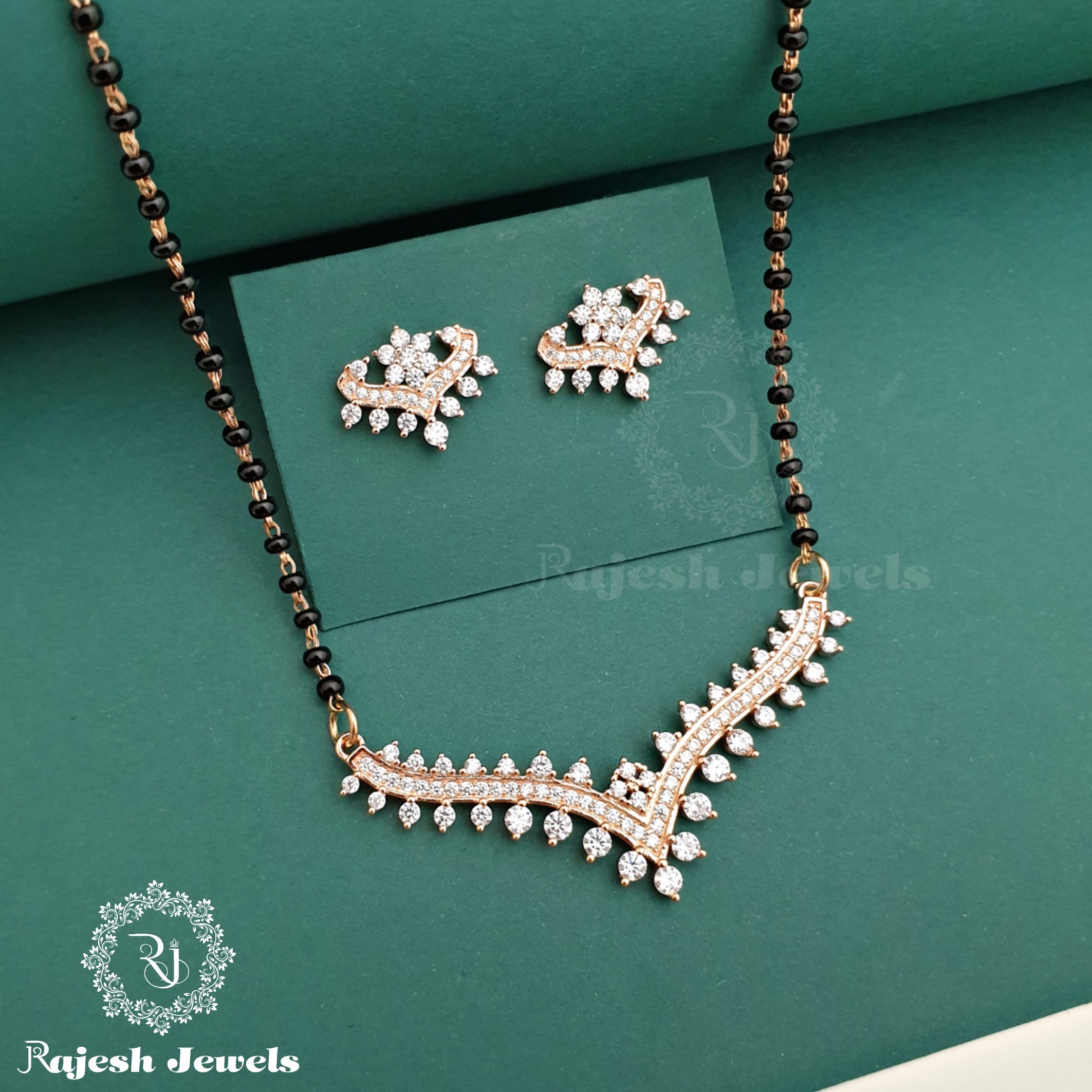 Classy Cz Rosegold Mangalsutra