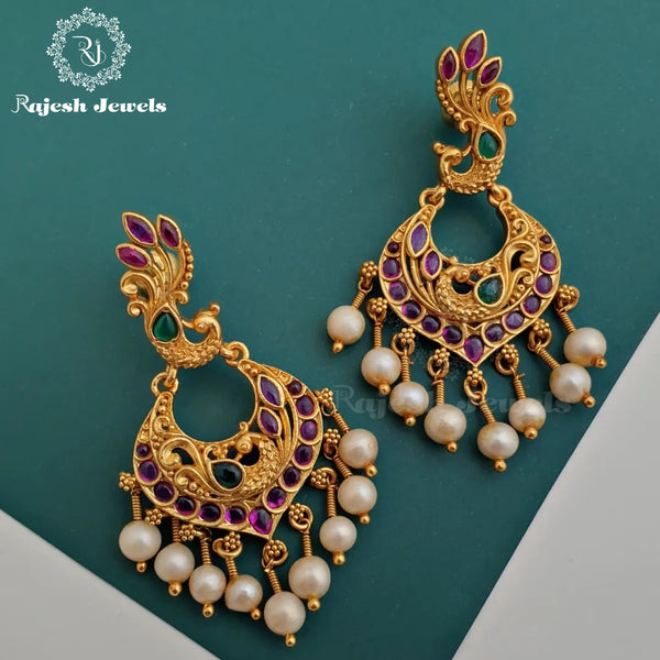 jewelry: Big Chand Bali earrings two step design | Chandbali earrings, Gold necklace  designs, Antique necklaces design