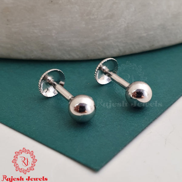 Plain Rhodium Finish Studs