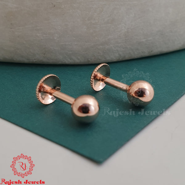 Plain Rosegold South Screw Studs