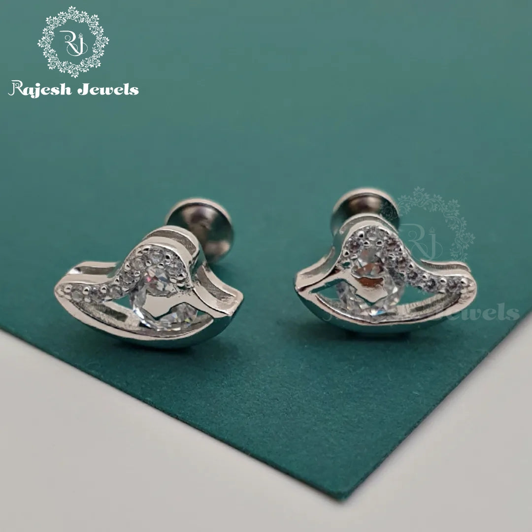 Dancing Heart Cz Studs