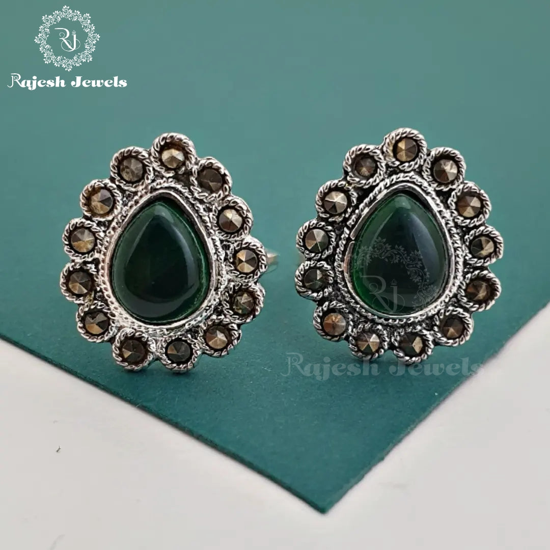 Green Marcasite Toerings