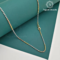 925 Beaded Tricolour Neckchain