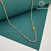 925 Sterling Silver Tricolour Neckchain