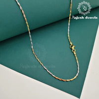 925 Twisted Tricolour Neckchain