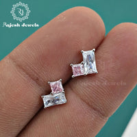 Classy Cz Stud Earrings