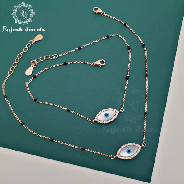 Appealing Evil Eye Rosegold Anklet