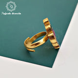 Vibrant Kundan Finger Ring