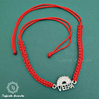 "Veera" 925 Pure Silver Rakhi