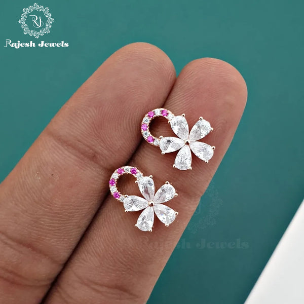 Amazing Pink Rosegold Studs