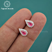 Pear Shaped Cz Studs