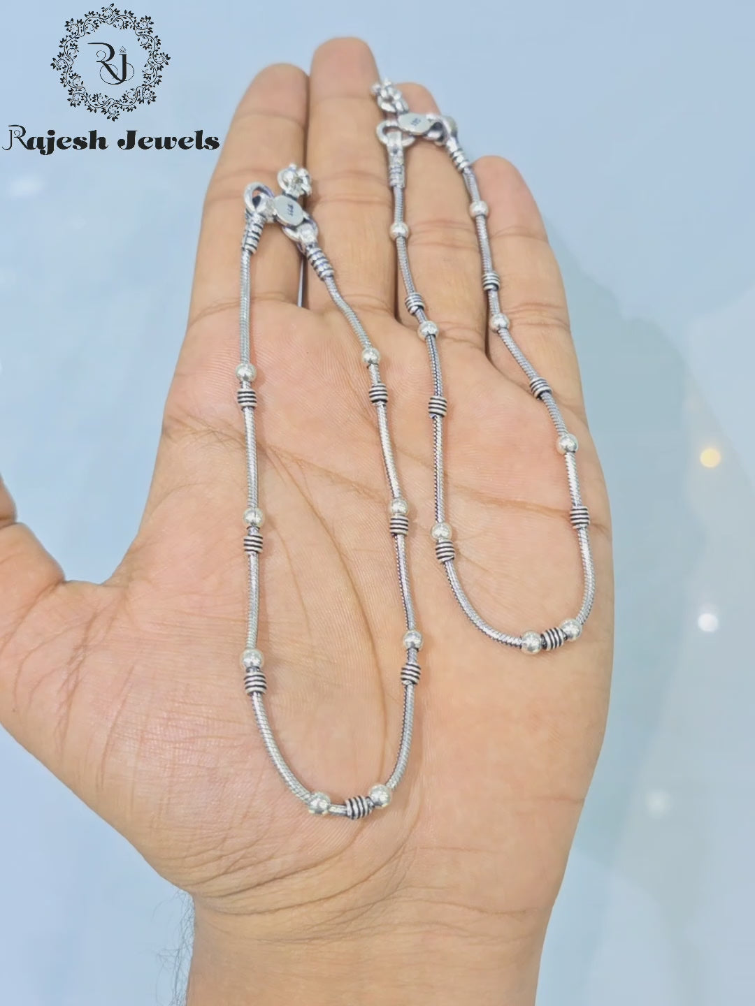 Load video: Fantastic Daily Wear Oxidised Anklet