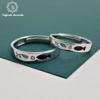 Glorious Cz Couple Finger Ring