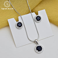 Wonderful Cz South Screw Pendent Set