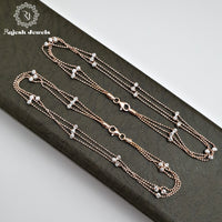 Triple Layer Rosegold Anklet