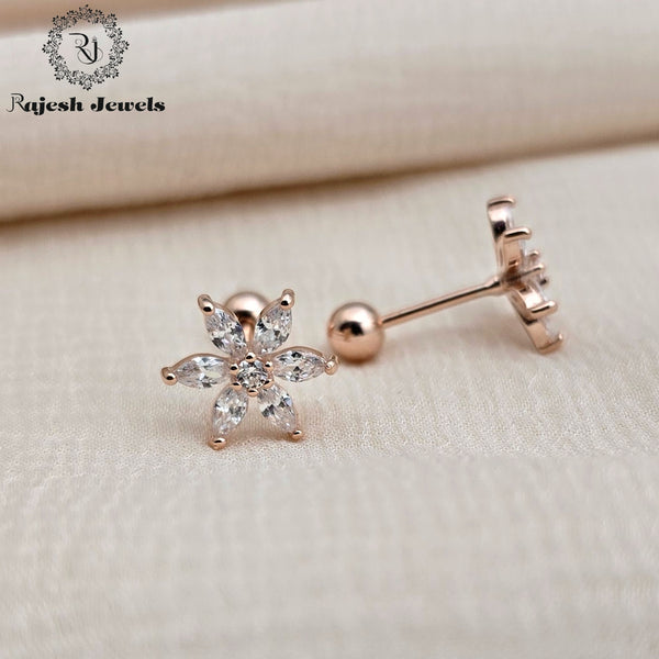 Savitri Cz Rosegold 2nd Stud Earrings