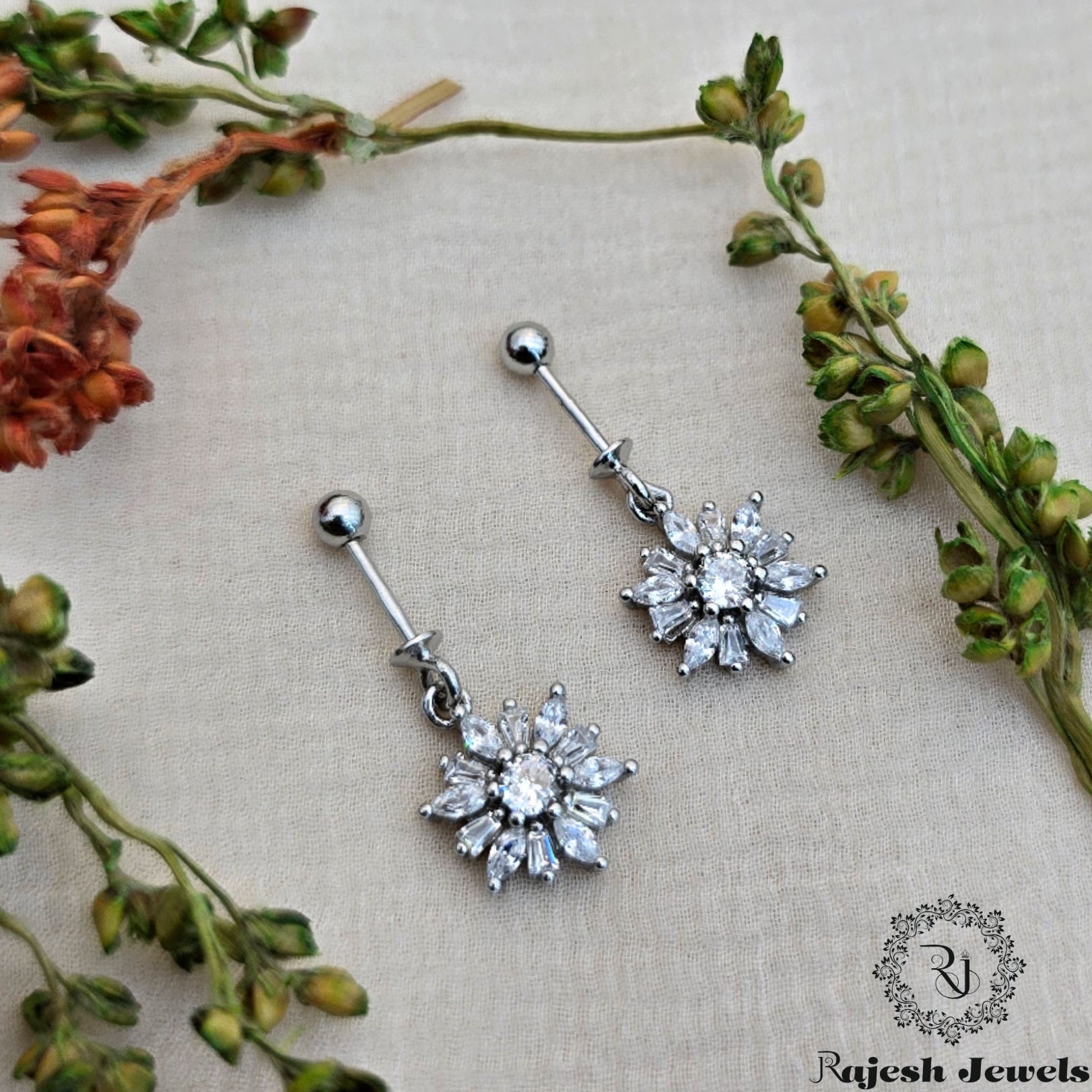 Shimmering Cz Bugadi Earrings