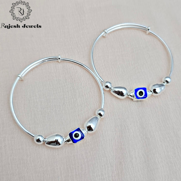 Sparkling Squared Evil Eye Hand Kada