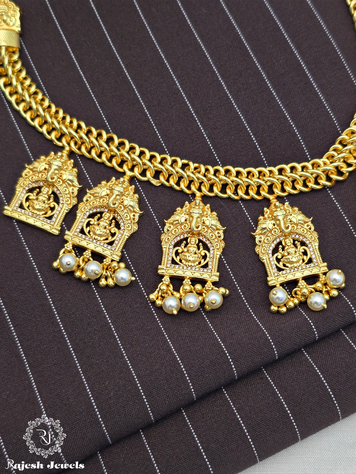Artistic Lakshmi Kasu Bridal Necklace