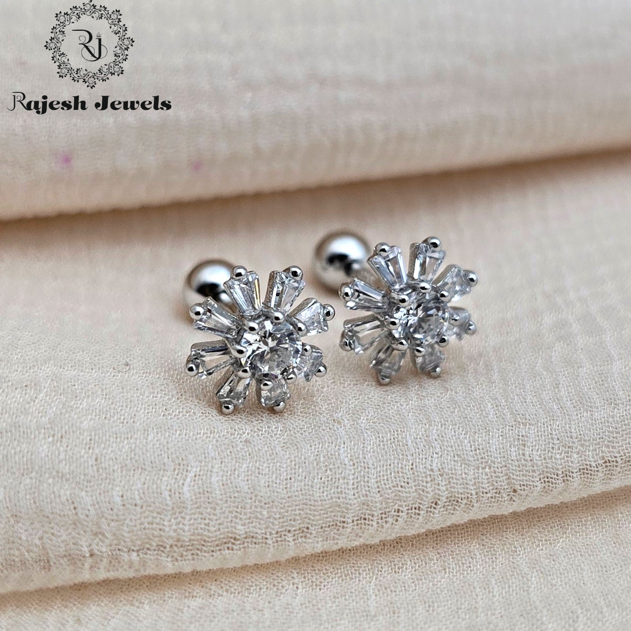 Lovable Cz 2nd Stud Earrings