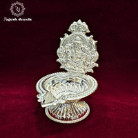 Lord Ganesha Silver Lamp