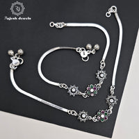 Amazing Floral Cutstone Anklet