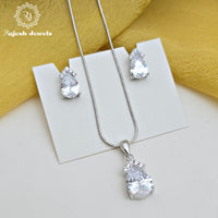 Iconic Cz South Screw Pendent Set