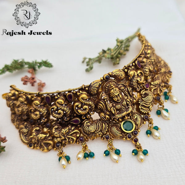 Authentic Peacock Lakshmi Choker Neckpiece