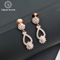 Dazzling Cz Rosegold Earrings