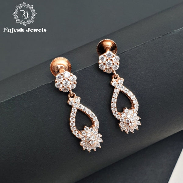 Dazzling Cz Rosegold Earrings