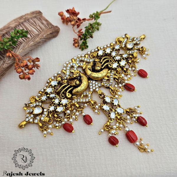 Beautiful Moissanite Nakshi Choker Neckpiece