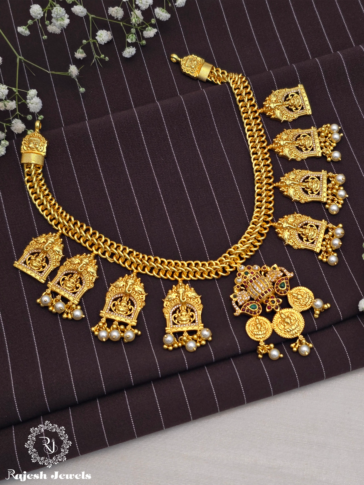 Artistic Lakshmi Kasu Bridal Necklace