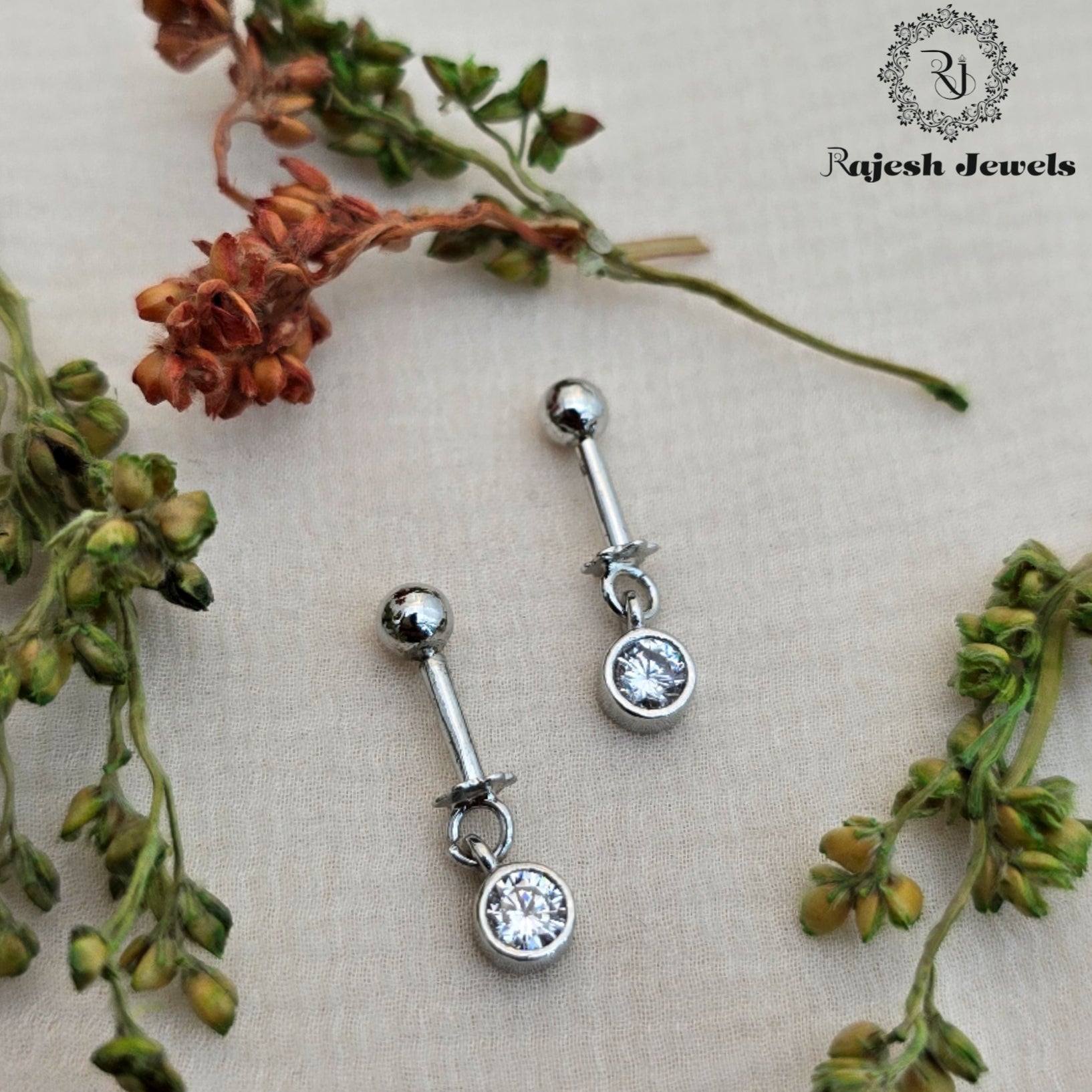 Solitaire Cz Bugadi Earrings