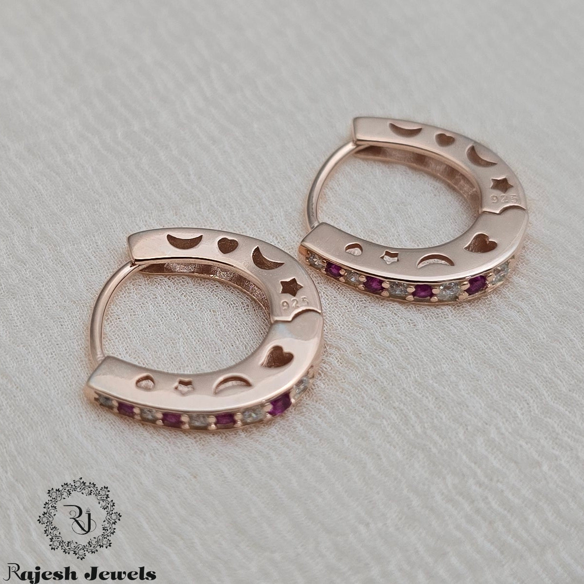 Retro Hollywood Style Cz Bali Earrings