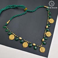 Graceful Green Coined Neckpiece