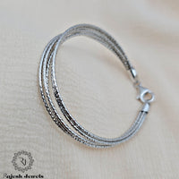 Engrossing Three Layered Hand Bracelet