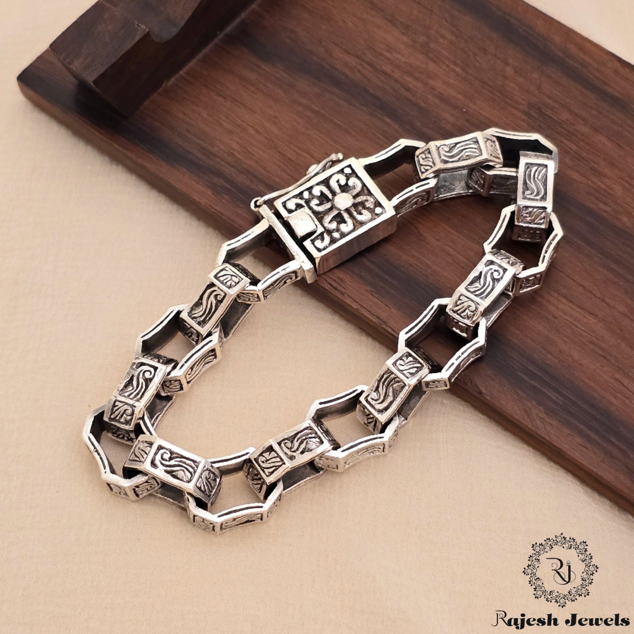 Amazing Oxidised Men's Bracelet