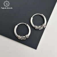 Delightful Oxidised Bali Earrings