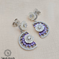 Fascinating Lavender Hanging Earrings