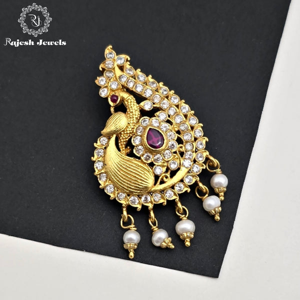 Dancing Peacock Gold Plated Pendant