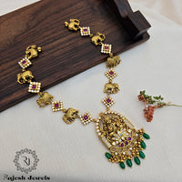 Vijayalakshmi Silver Gold Plated Necklace
