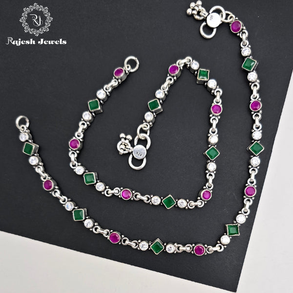 Multi Delighted Cutstone Anklet